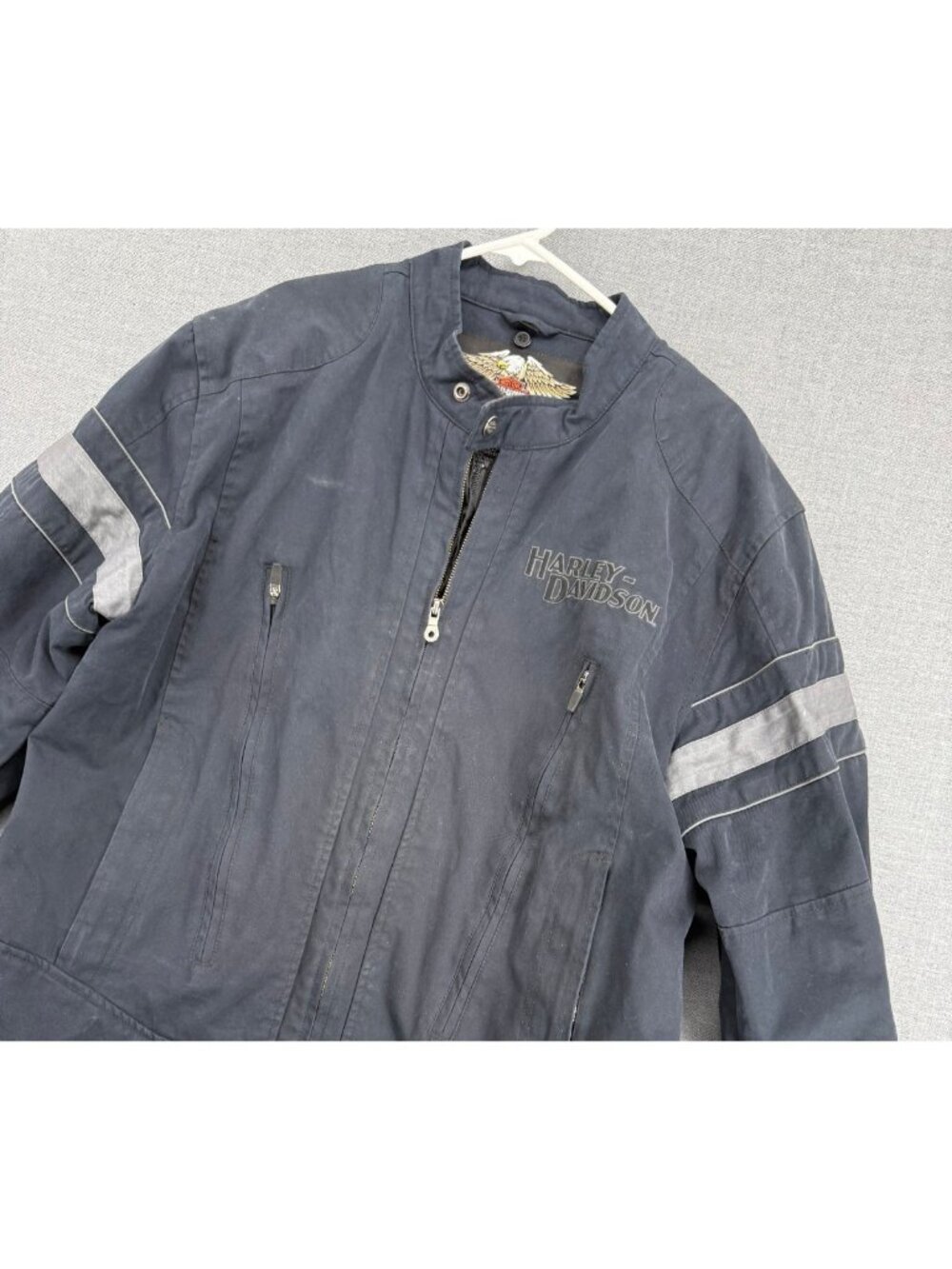 Harley Davidson Motorcycle Jacket Mens XL Armor Logo Embroidered Moto